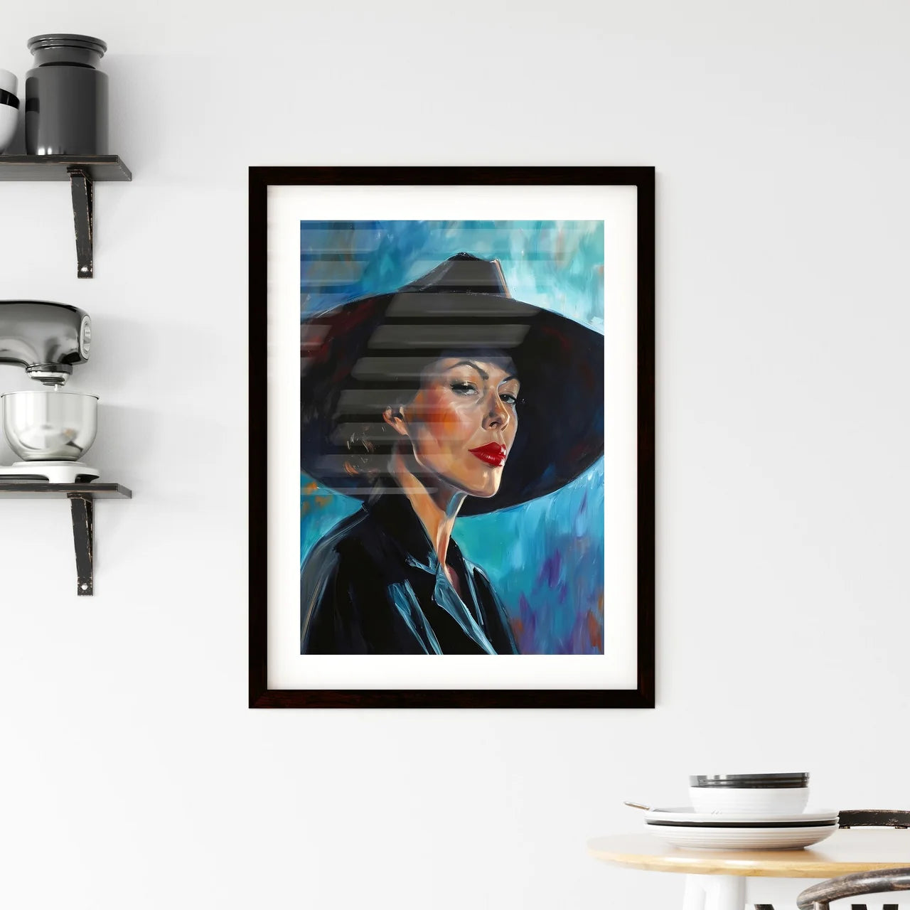 A Poster of Scarlett OHara Portrait - A Woma Framed Print
