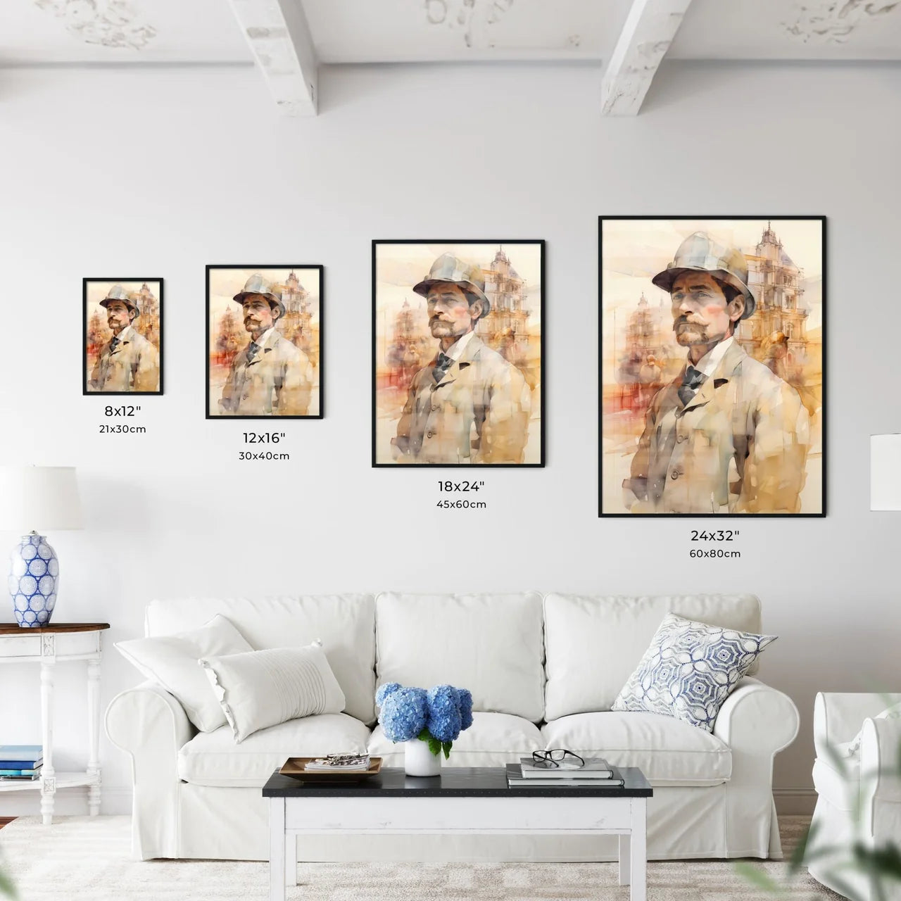 A Poster of Building constructer engineer  Size Chart