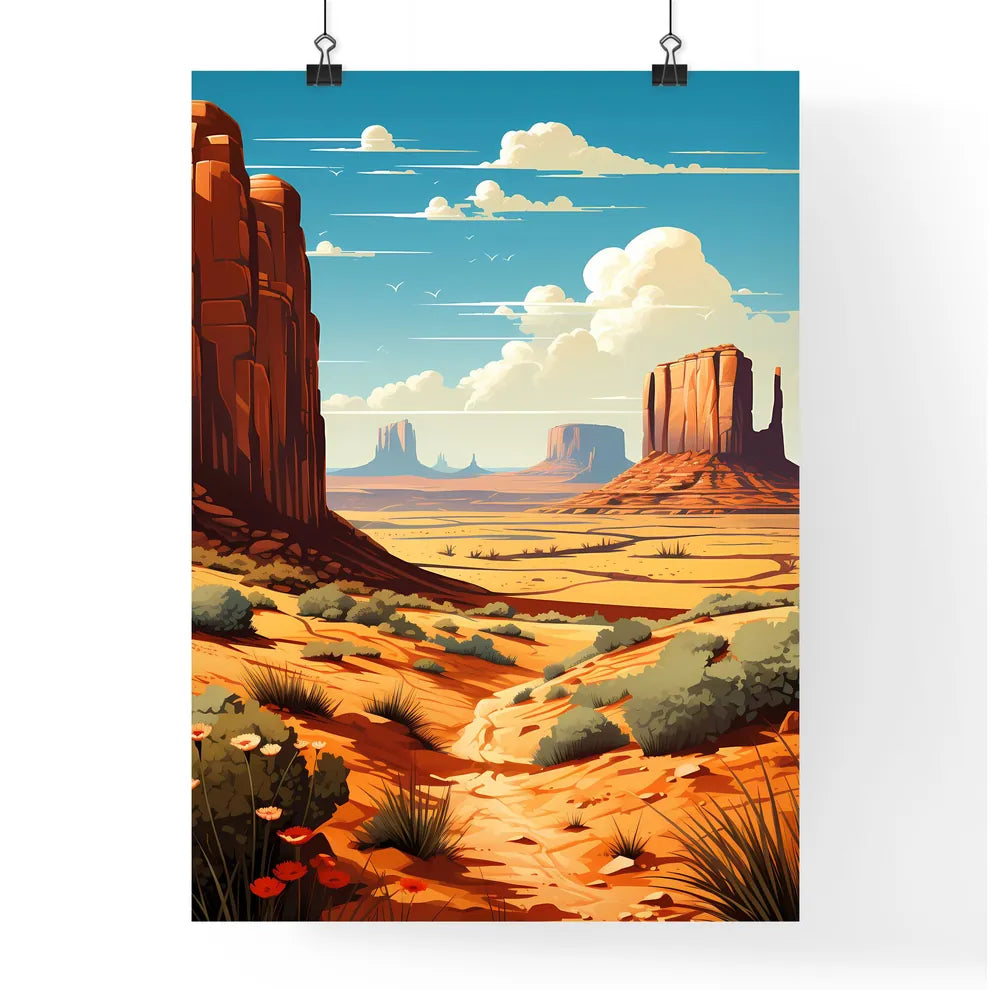 A Poster of Monument Valley Natinal Park - A Poster
