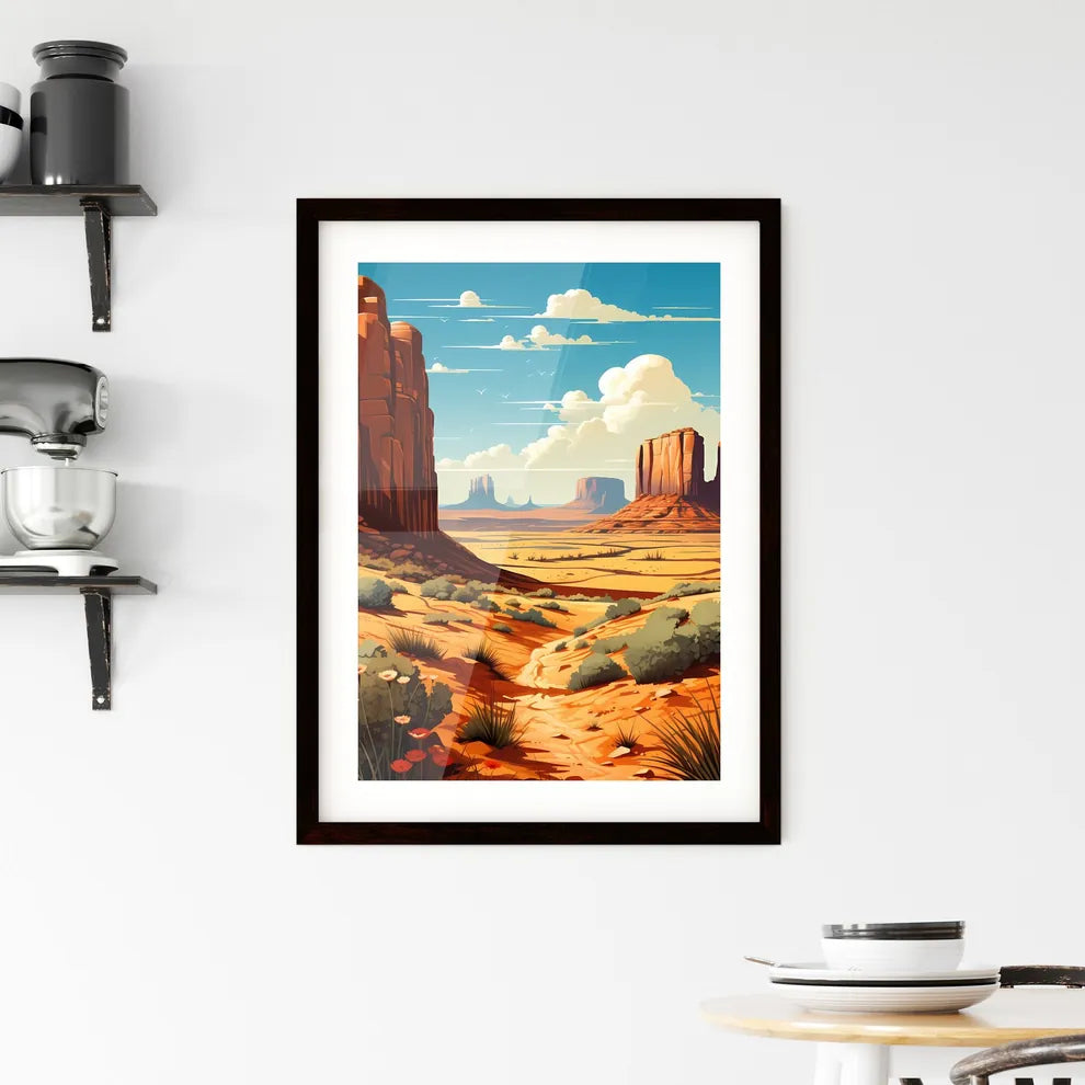 A Poster of Monument Valley Natinal Park - A Framed Print