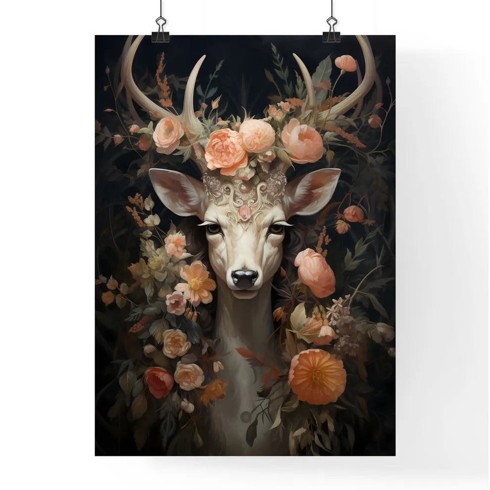 A Poster of deer art print  Poster