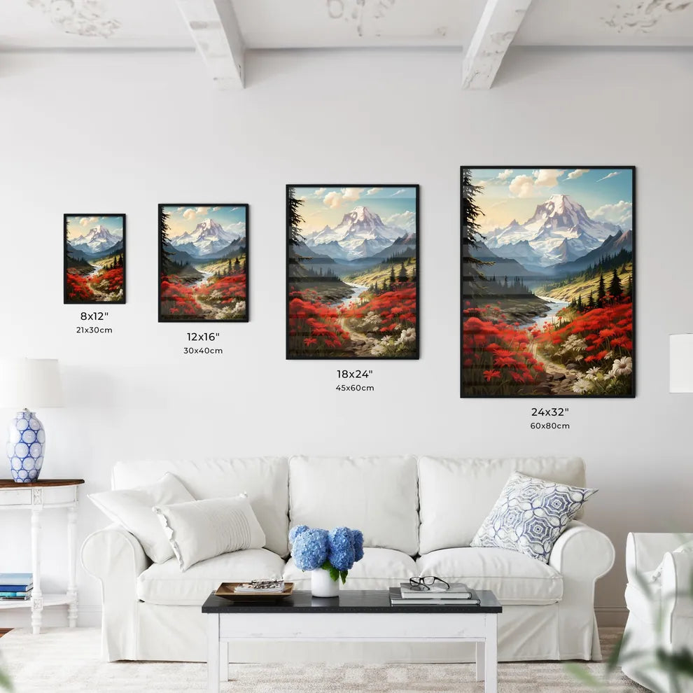 A Poster of Mount Rainier National Park - A  - Kitchen Hangings
