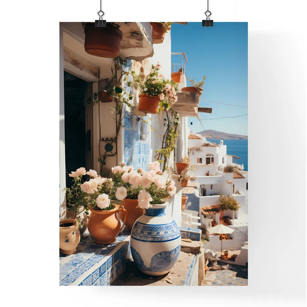 A Poster of if Matisse was a photographer - A Vases And Flowers On A Window Ledge Poster