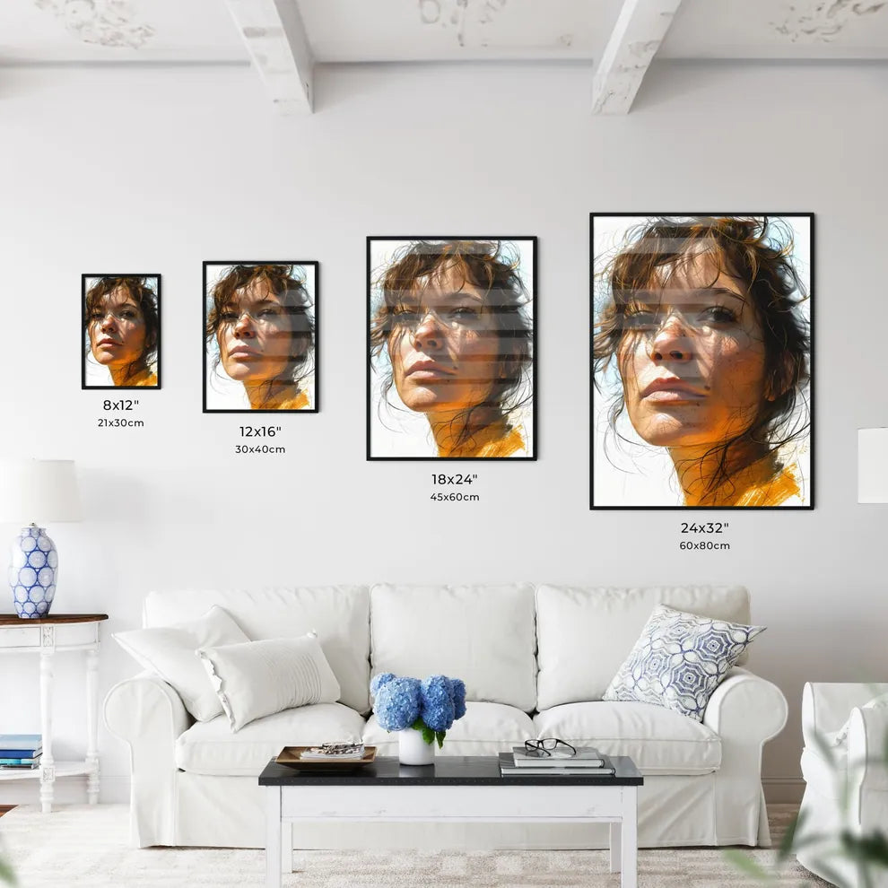 A Poster of drawing - A Woman With - Kitchen Hangings