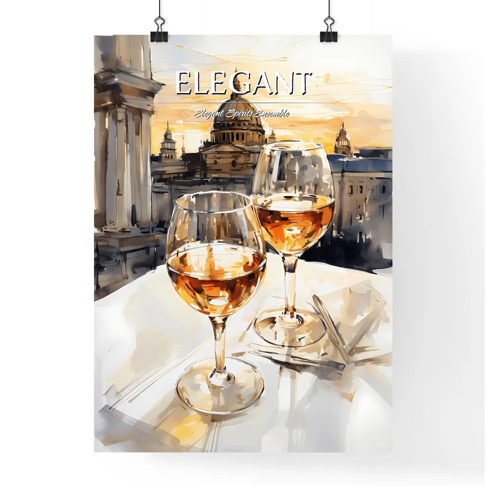 A Poster of white russian cocktail - A Water Poster