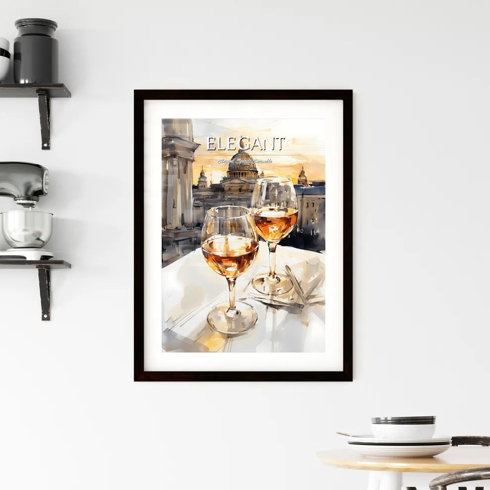 A Poster of white russian cocktail - A Water Framed Print