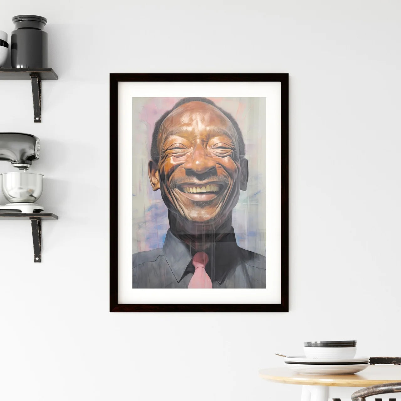 A Poster of elderldy black mans full face  Hangings