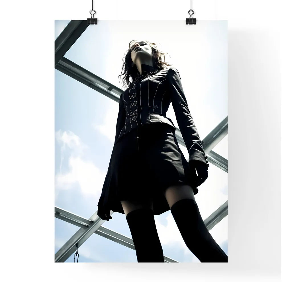 A Poster of full body shot girl - A Woman St Poster