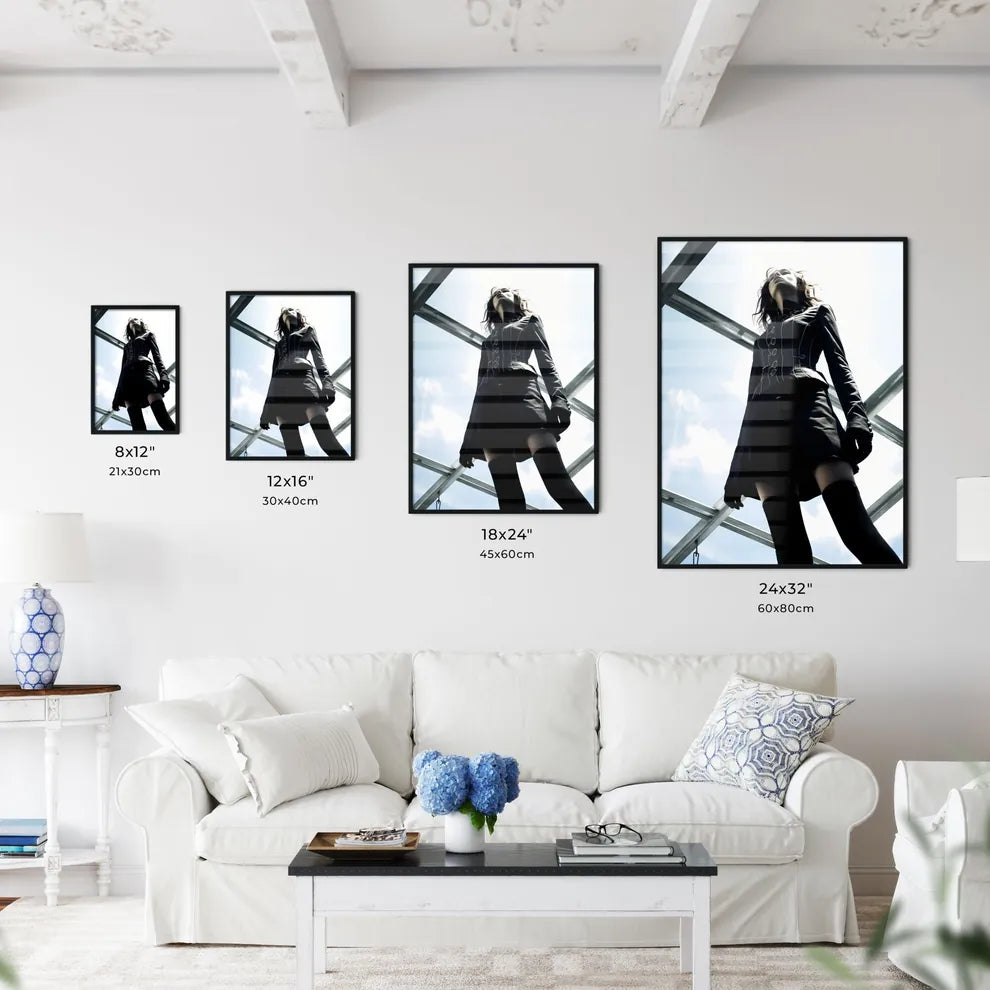 A Poster of full body shot girl - A Woman St - Kitchen Hangings