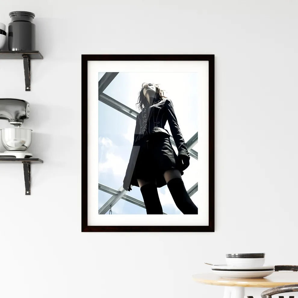 A Poster of full body shot girl - A Woman St Framed Print