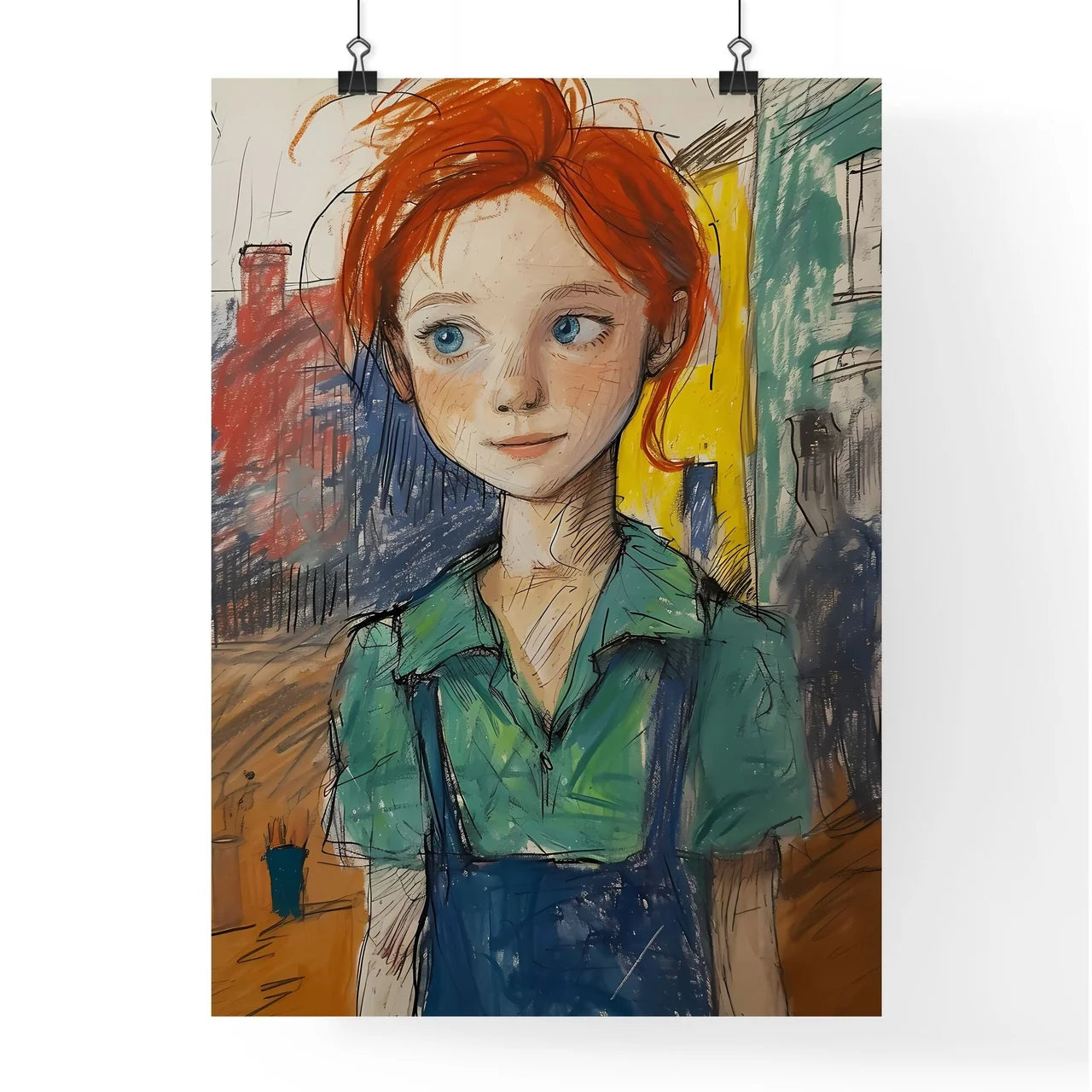 A Poster of scratchy art Poster