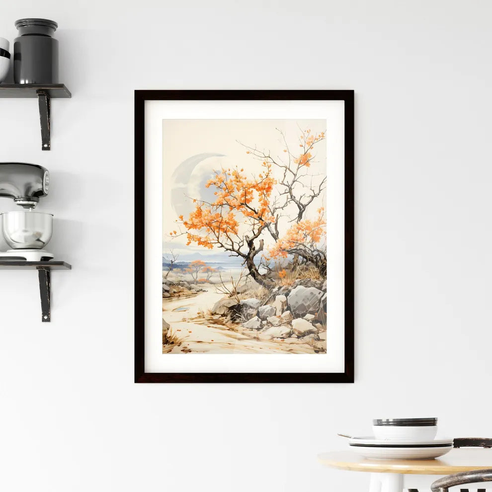 A Poster of Ugly orange trees in London - A  Framed Print