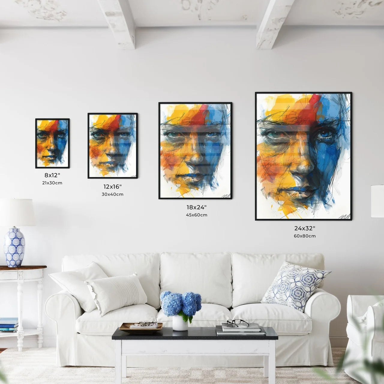 A Poster of drawing - A Close Up O - Kitchen Hangings