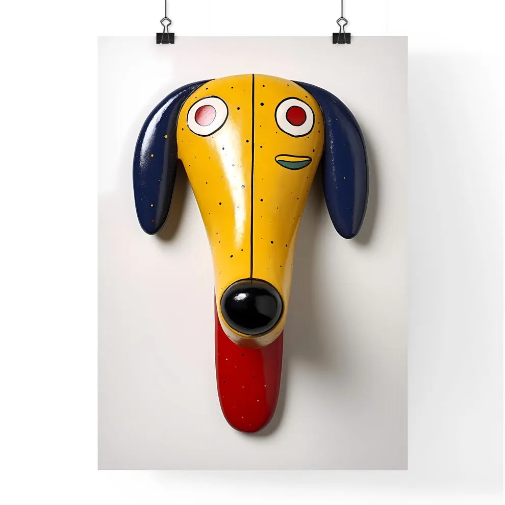 A Poster of minimalist dog art  Poster