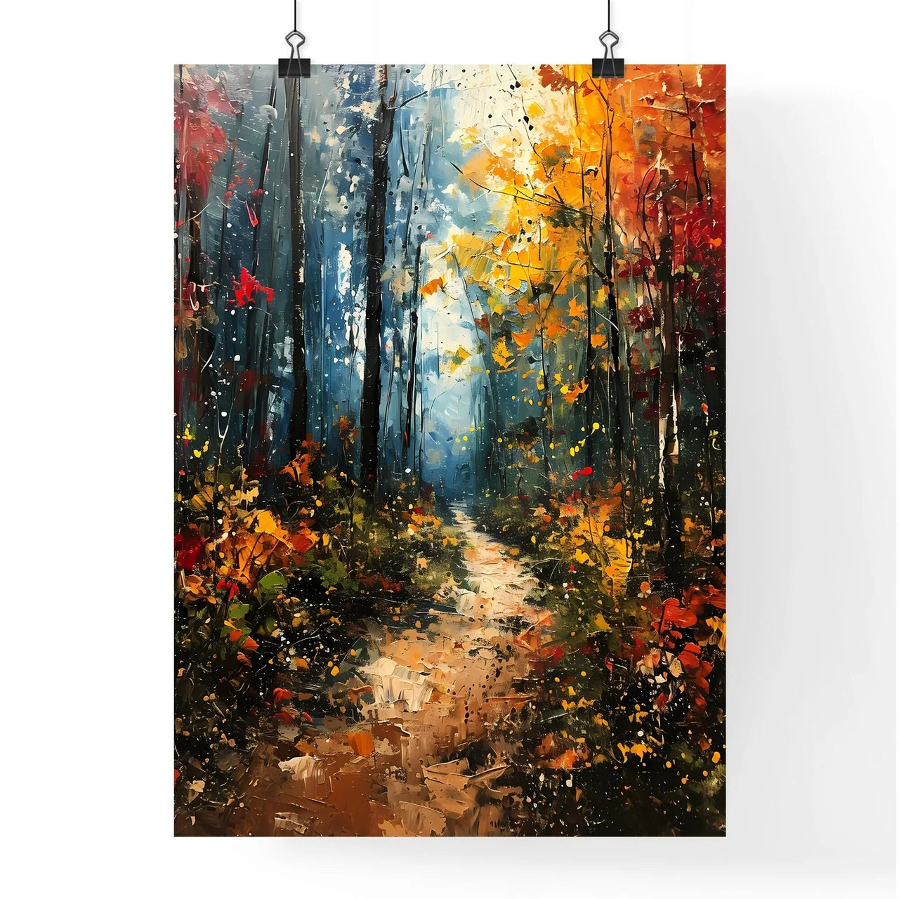 A Poster of Forests landscape - A Painting O Poster