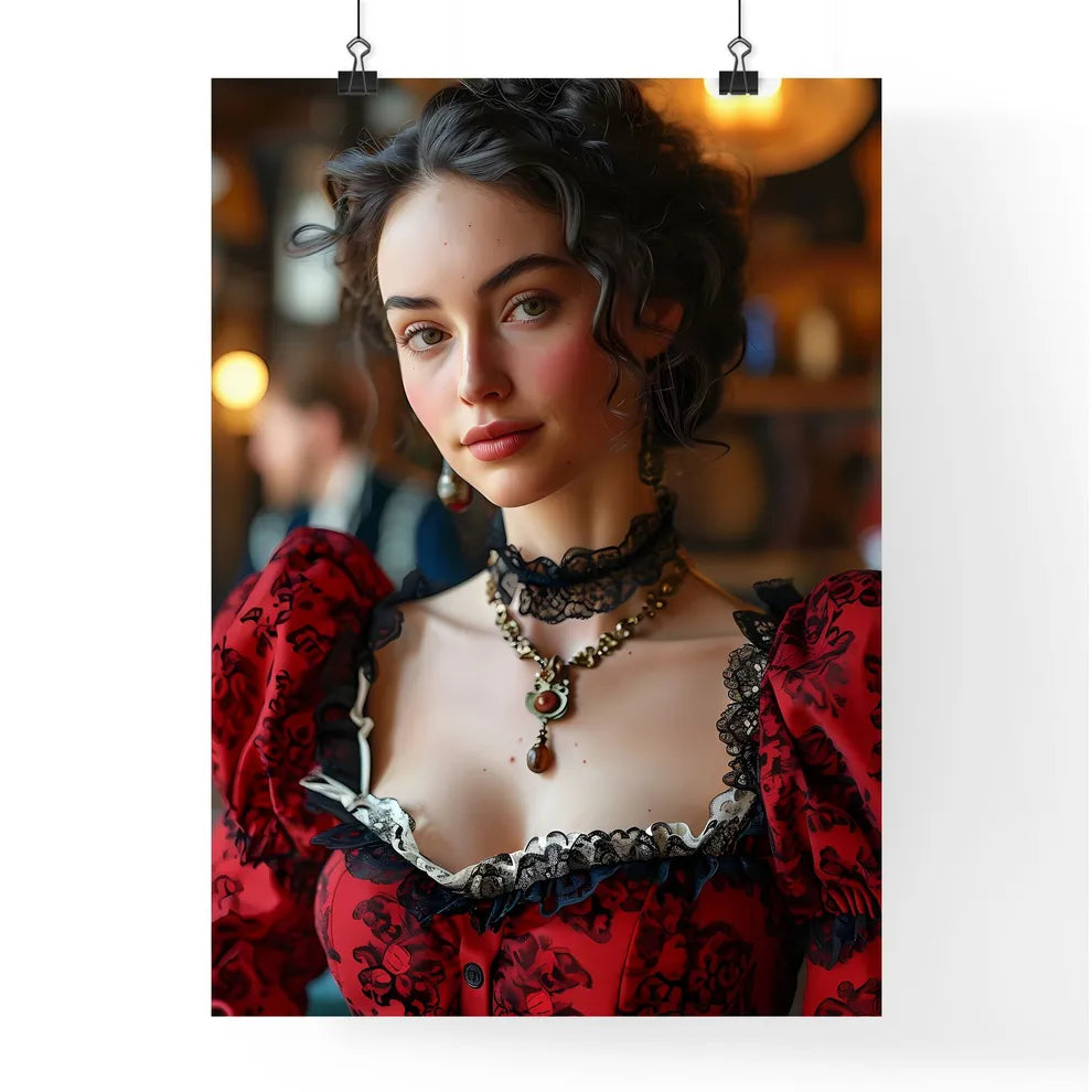 A Poster of young woman in 1860 - A Woman In Poster