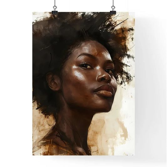 A Poster of drawing - A Woman With Poster