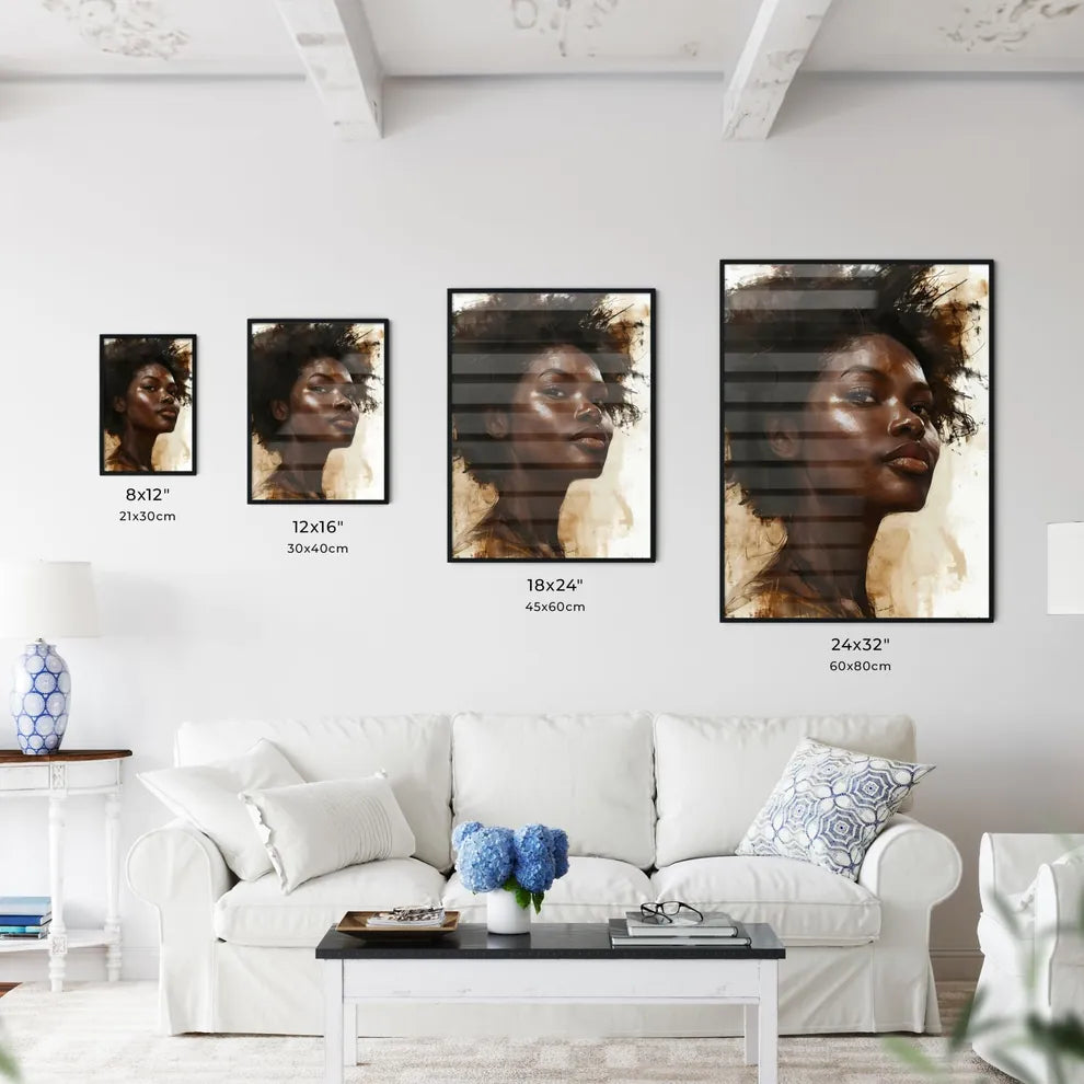 A Poster of drawing - A Woman With - Kitchen Hangings