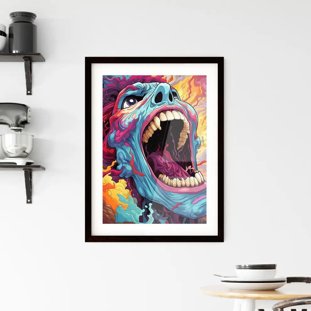 A Poster of low dutch angle digital acid  Framed Print