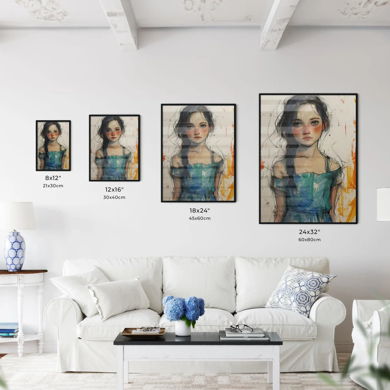 A Poster of scratchy art - Kitchen Hangings