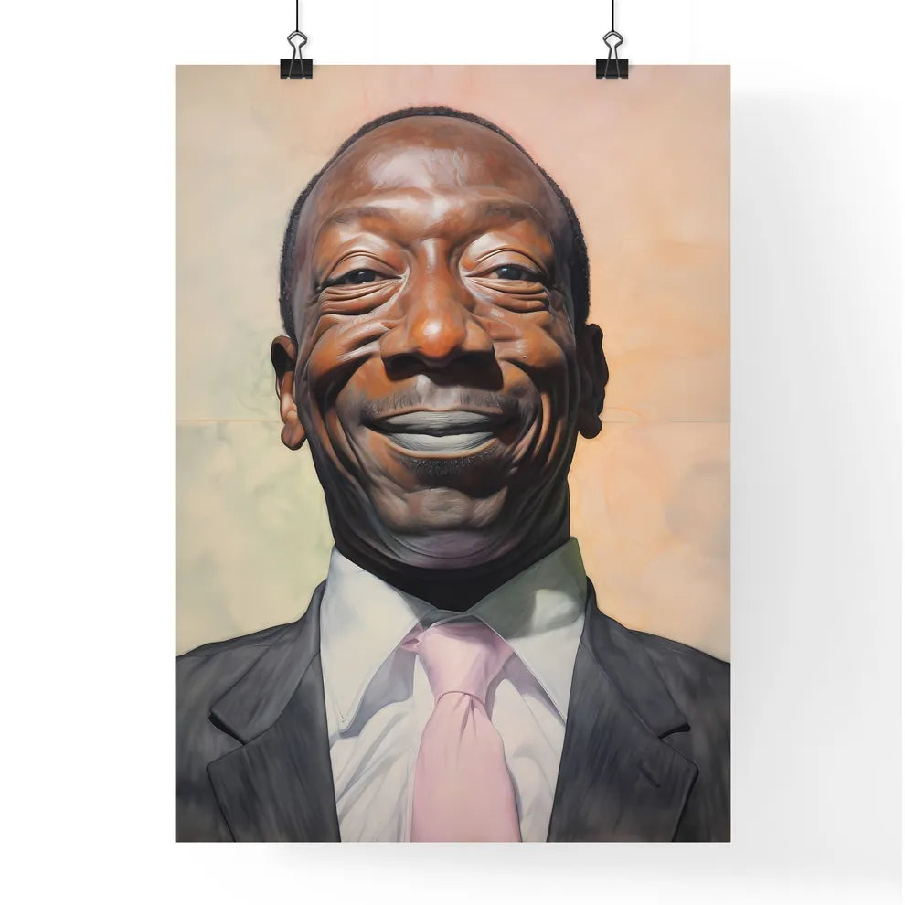 A Poster of elderldy black mans full face  Poster