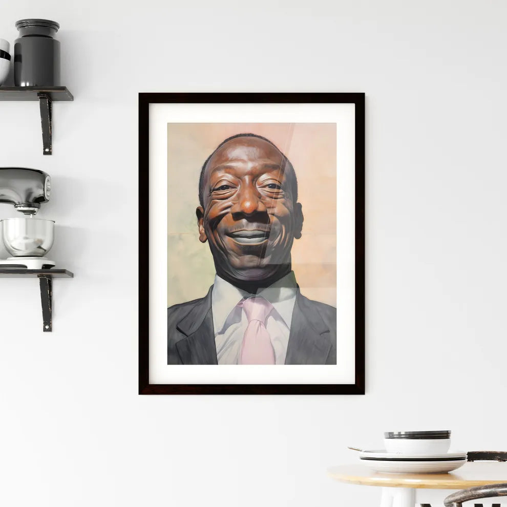 A Poster of elderldy black mans full face  Hangings