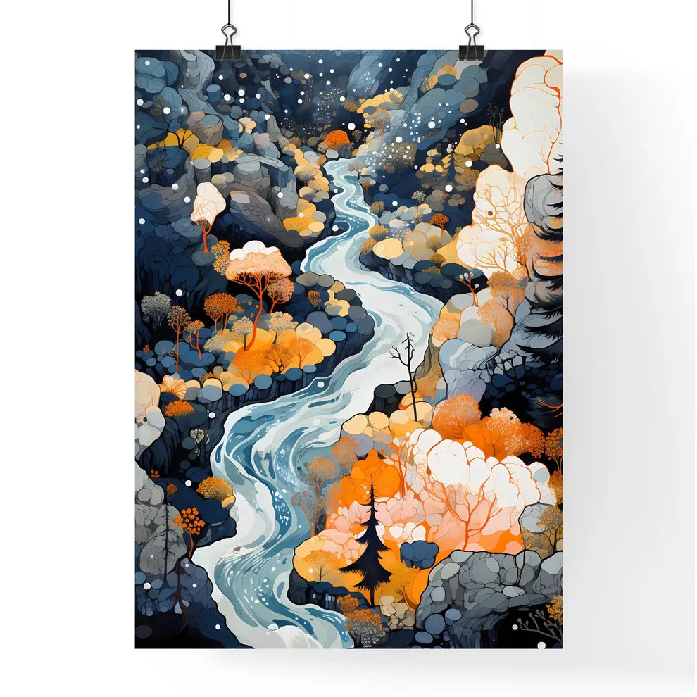 A Poster of Yellowstone National Park - A Ri Poster