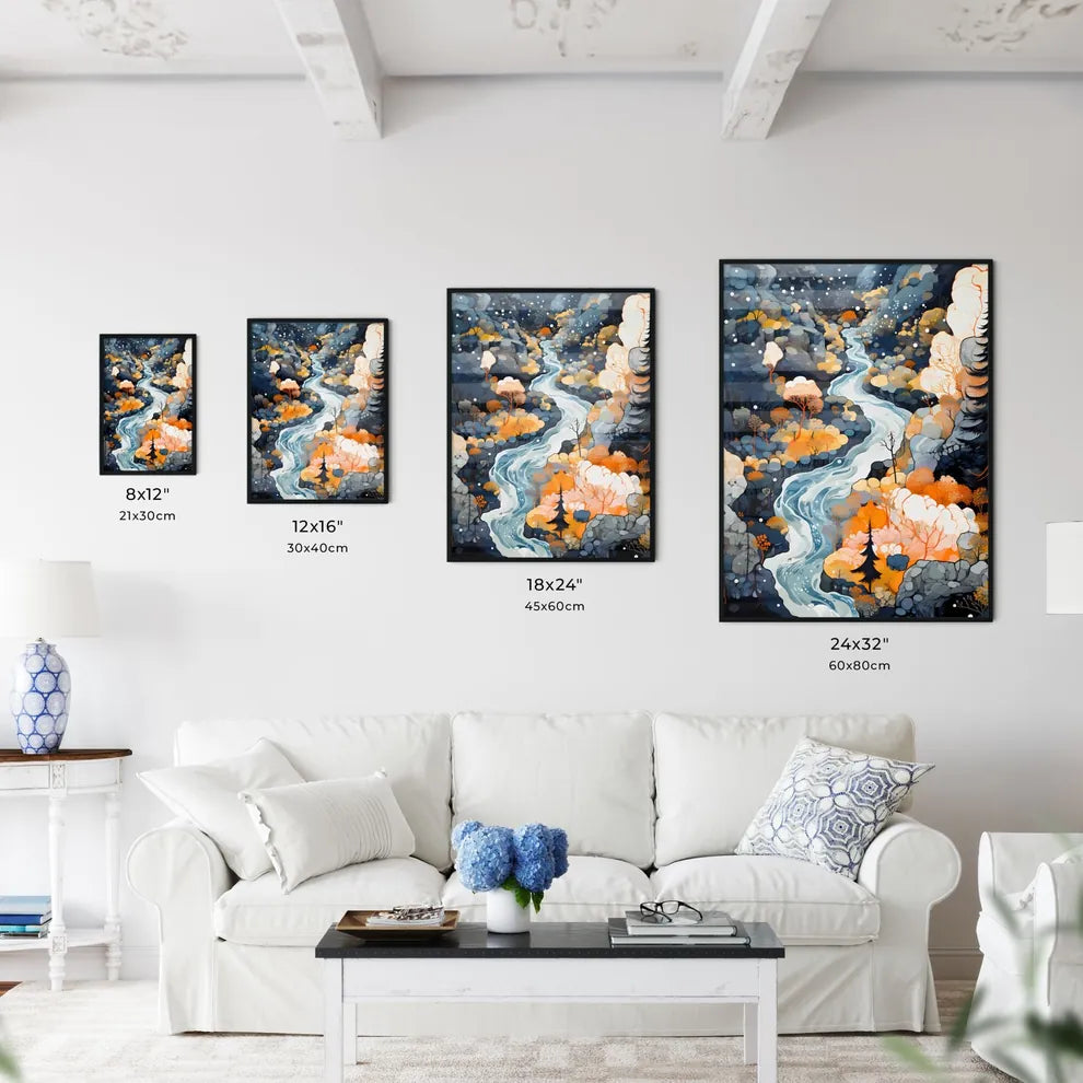 A Poster of Yellowstone National Park - A Ri - Kitchen Hangings