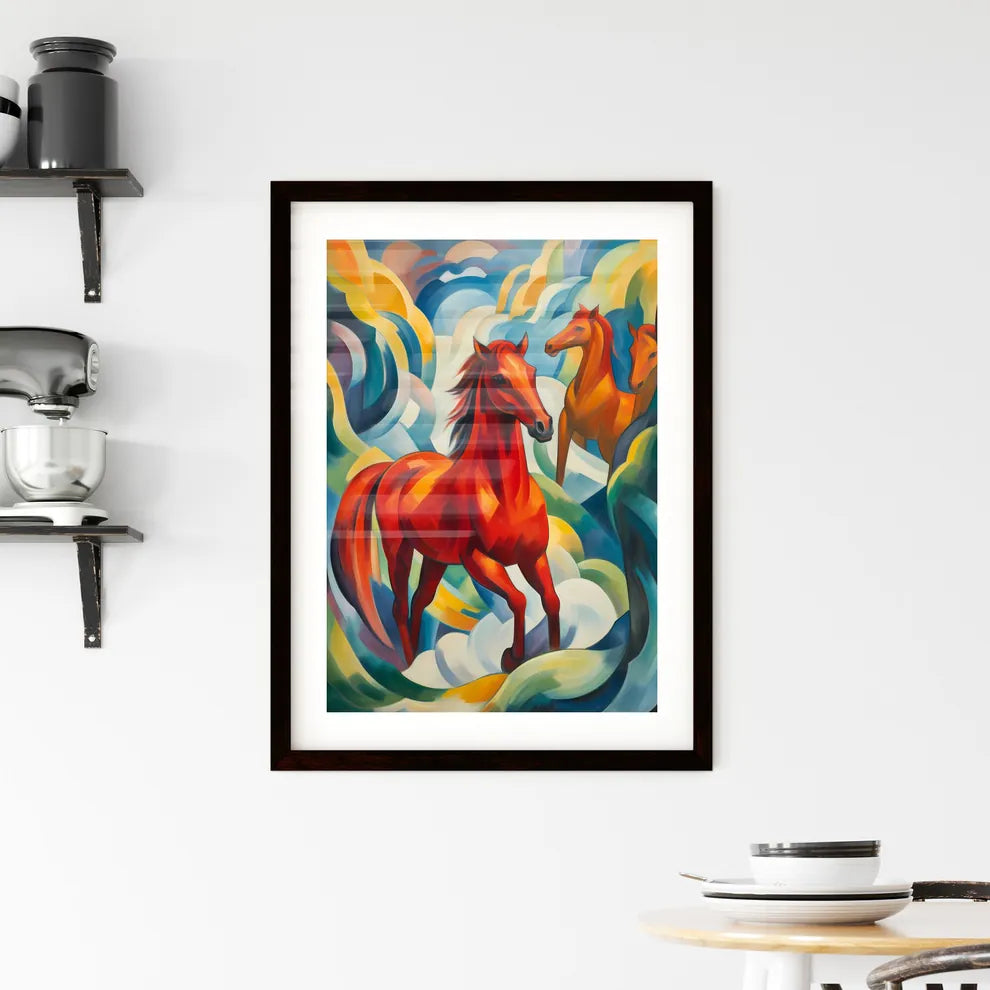 A Poster of if Franz Marc was a photographer  Framed Print