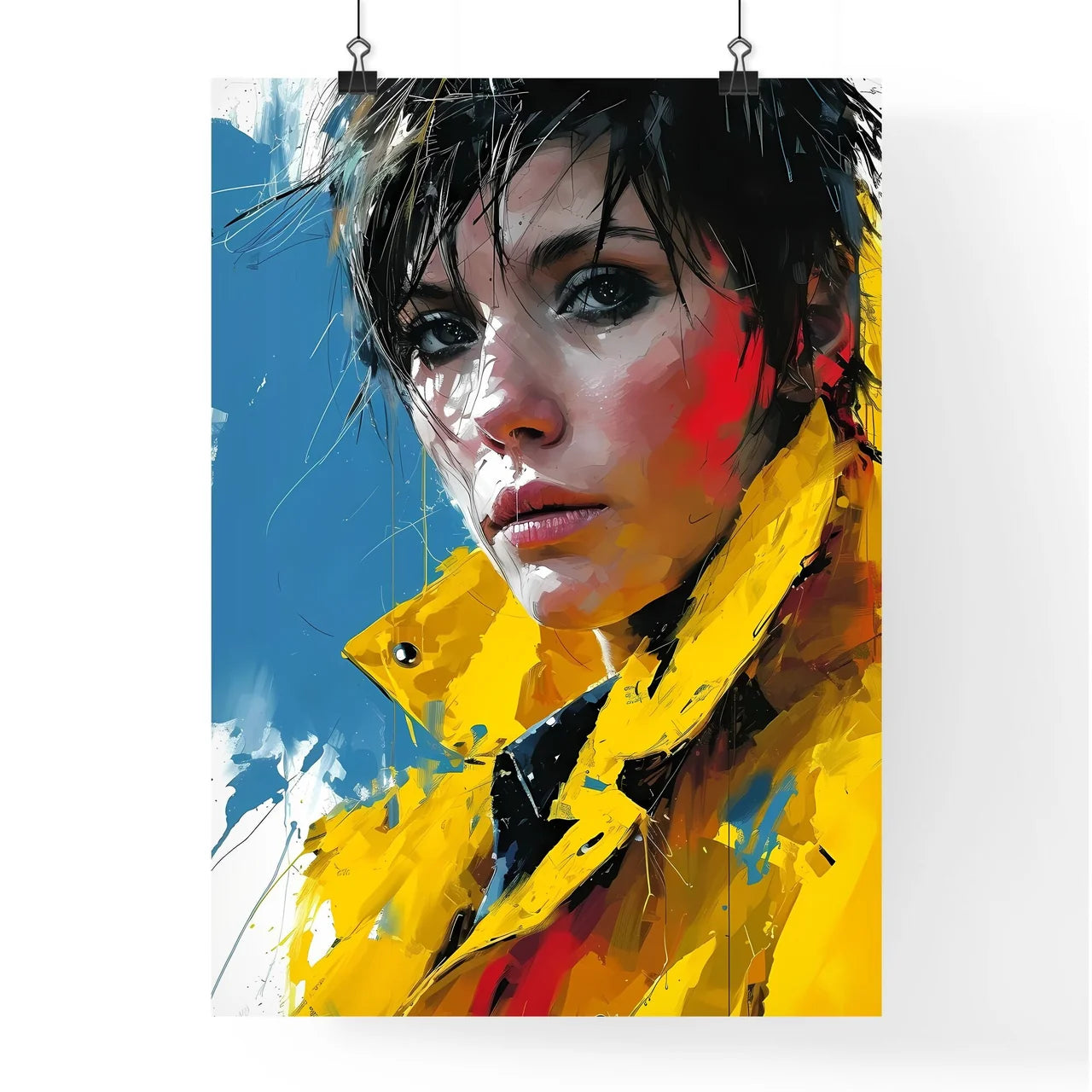 A Poster of drawing - A Woman In A Poster