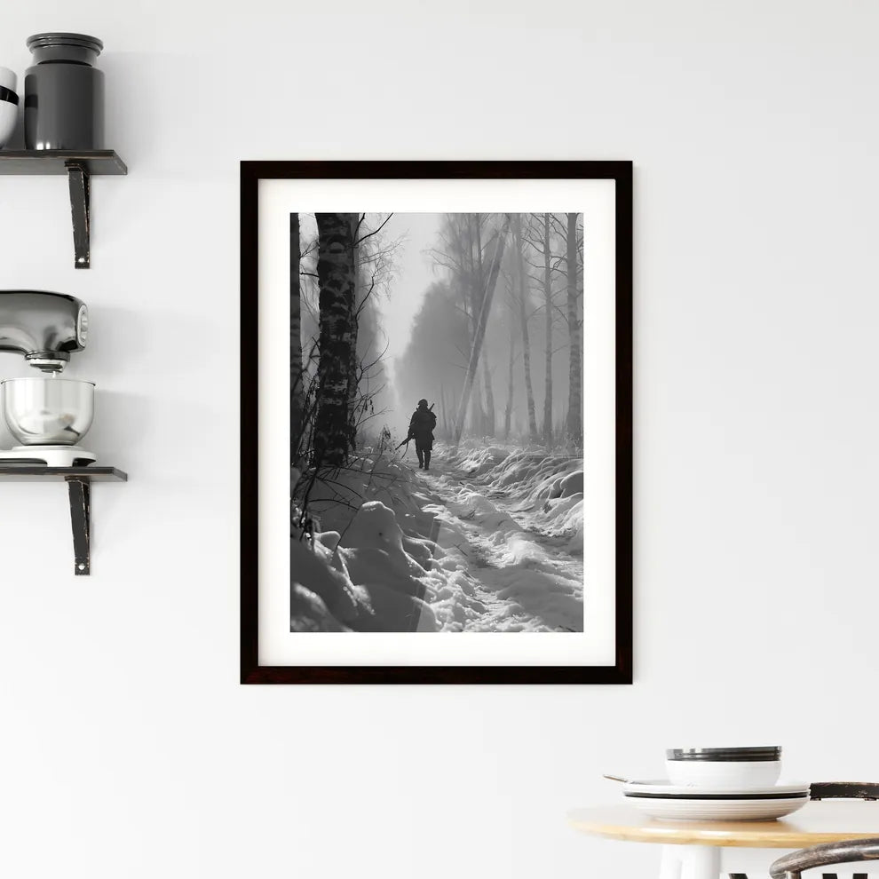A Poster of Winter War 1939 - A Person Wal Framed Print