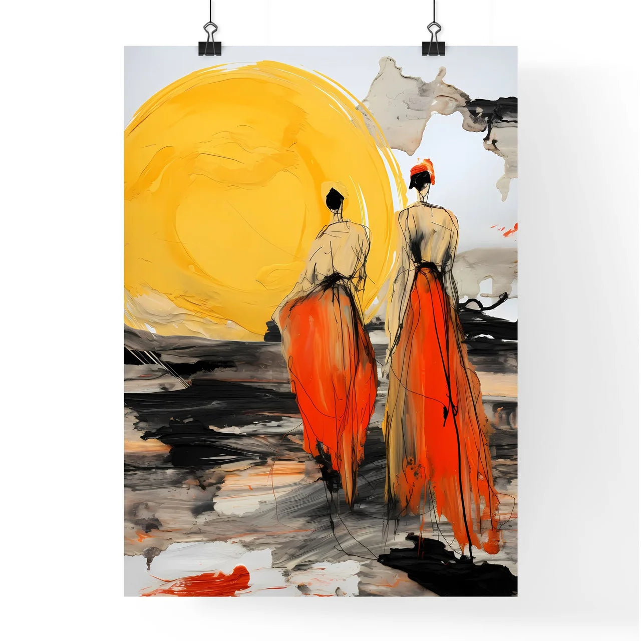 A Poster of a fashion shoot on saturn  - A P Poster