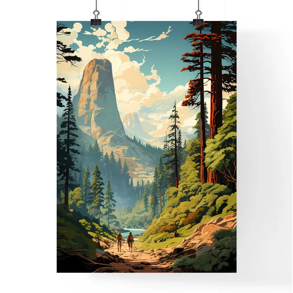 A Poster of Sequoia National Park - A Painti Poster