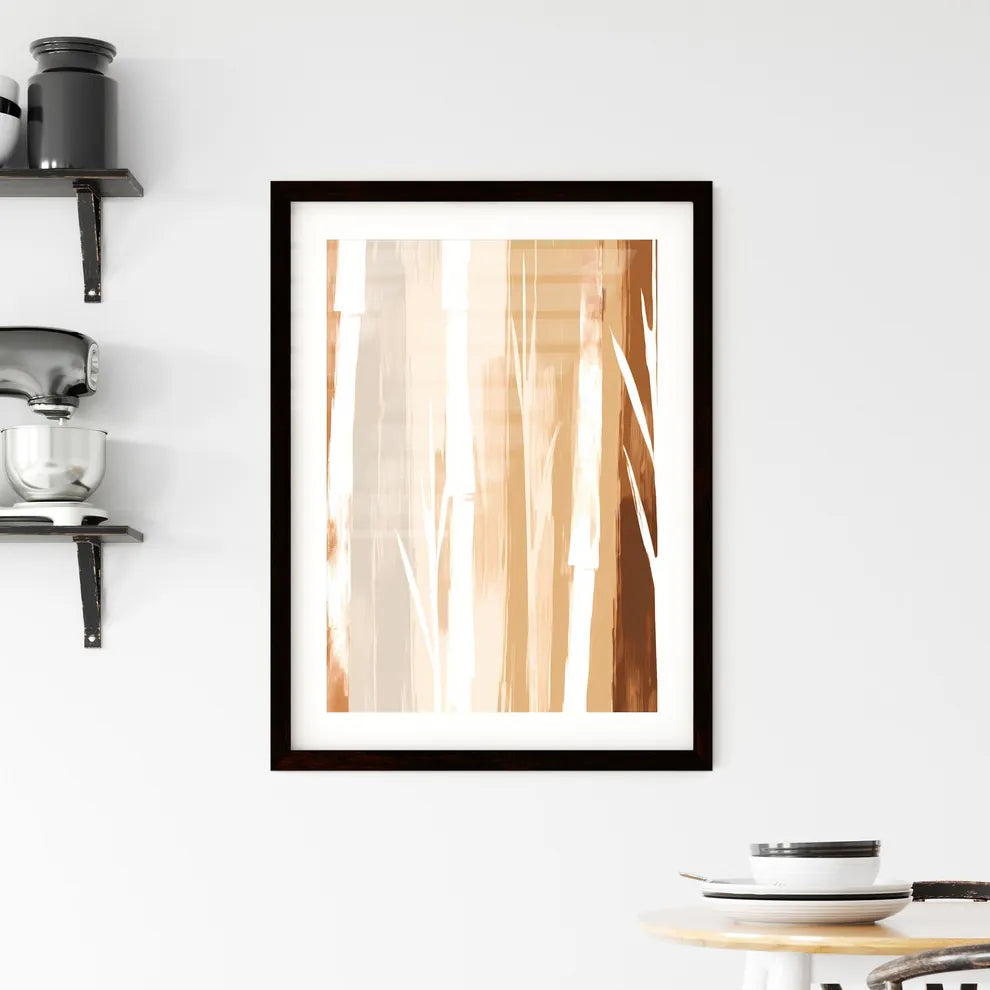 A Poster of Drawing of Minimal Style - A Clo Framed Print