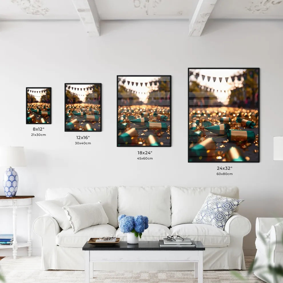 A Poster of silver graduation banner with gr - Kitchen Hangings