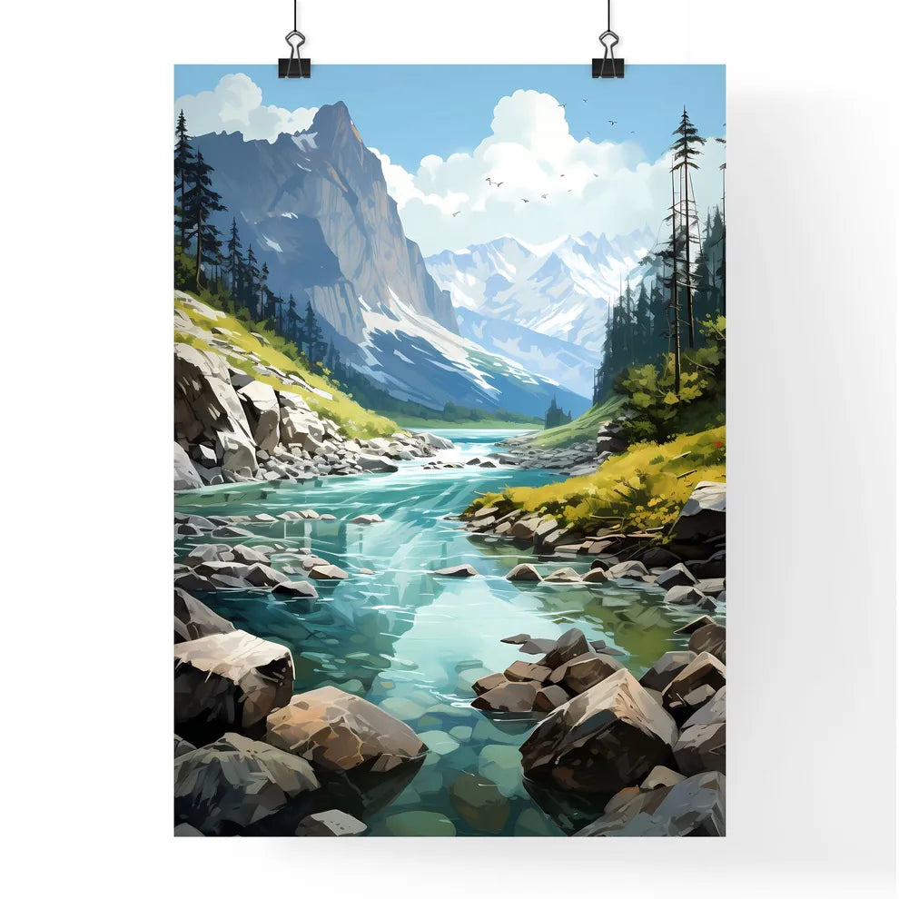 A Poster of Yoho National Park - A River Flo Poster