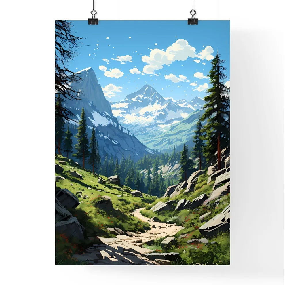 A Poster of Sequoia National Park - A Mounta Poster