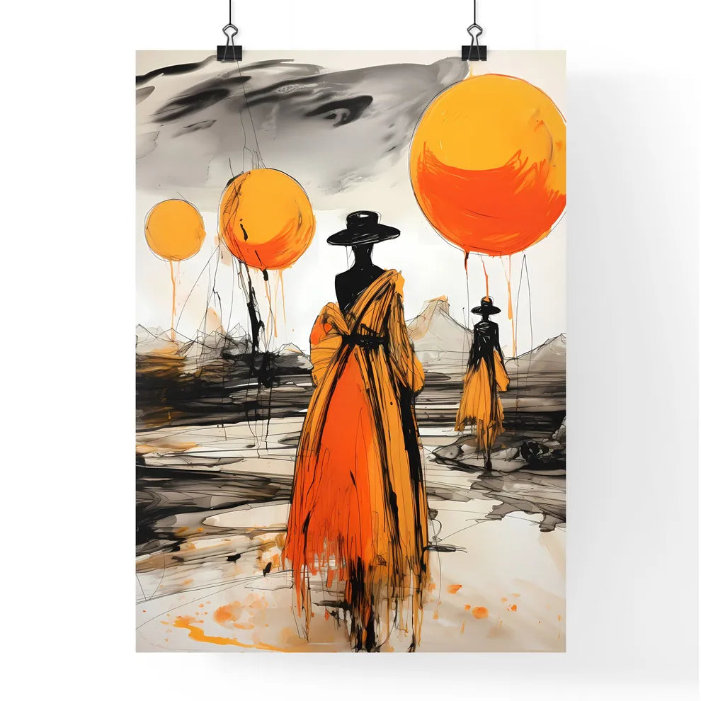 A Poster of a fashion shoot on saturn  - A P Poster