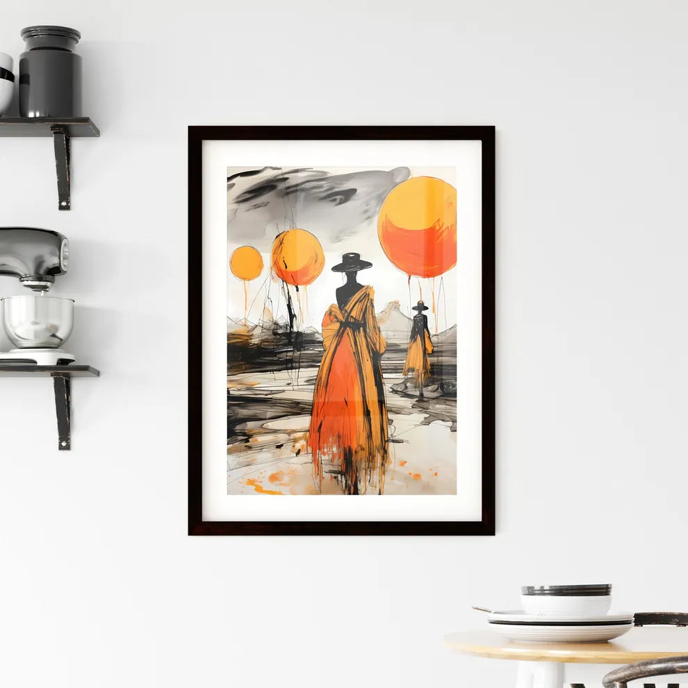 A Poster of a fashion shoot on saturn  - A P Framed Print