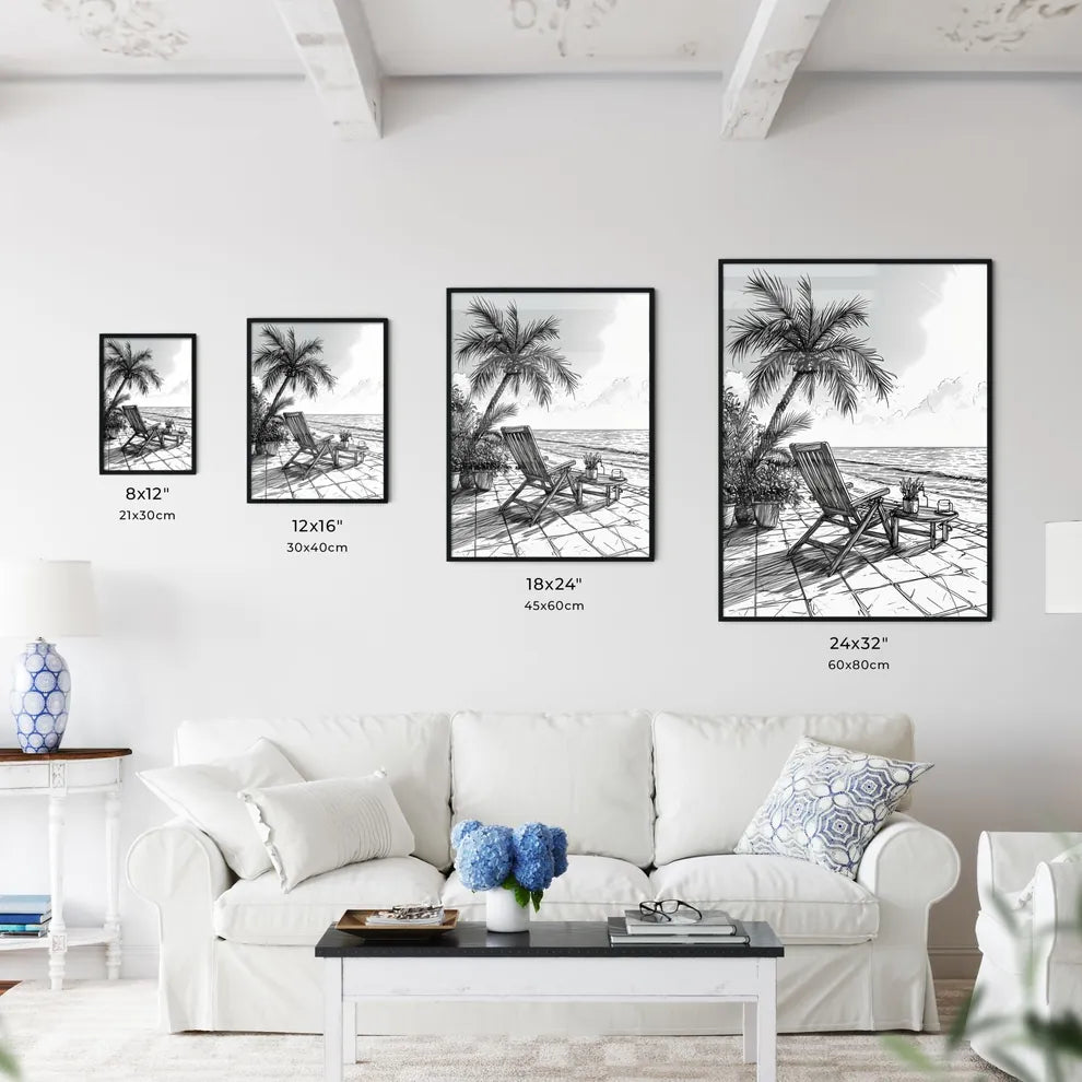 A Poster of coloring page for kids summer vi - Kitchen Hangings