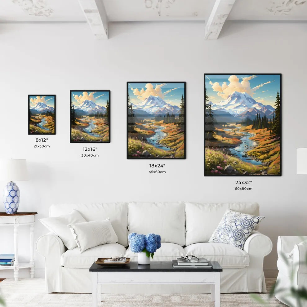 A Poster of Mount Rainier National Park - A  - Kitchen Hangings