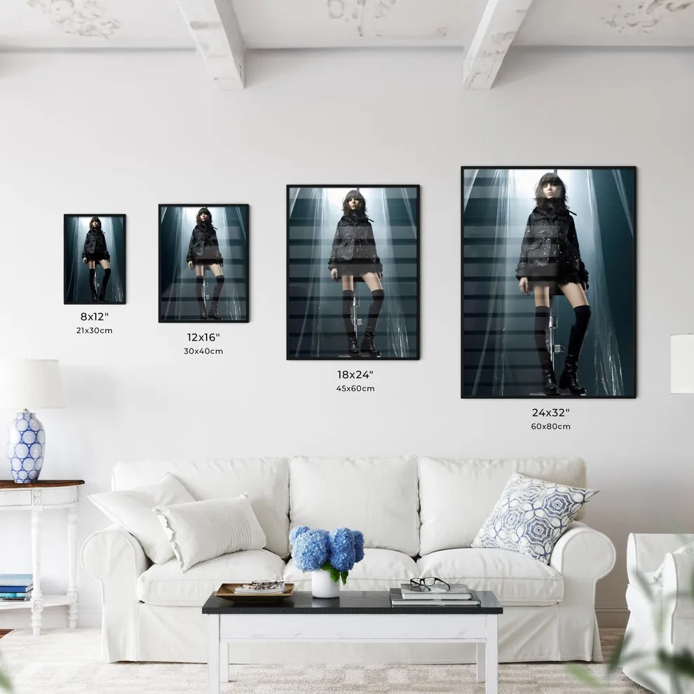 A Poster of full body shot girl - A Woman Po - Kitchen Hangings