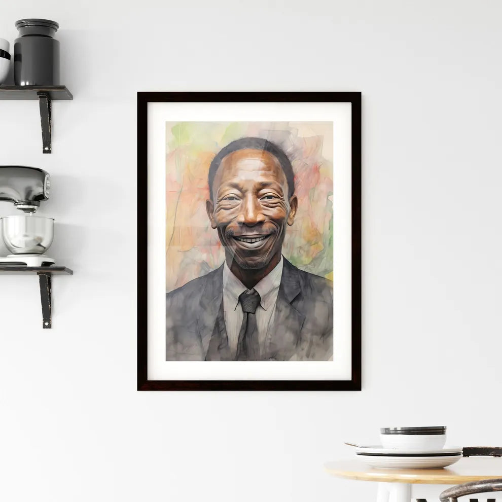 A Poster of elderldy black mans full face  Hangings
