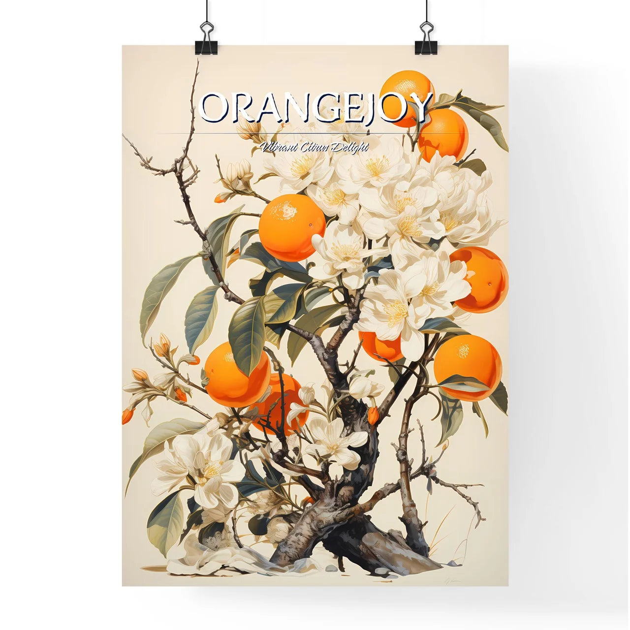 A Poster of Ugly orange trees in London - A  Poster