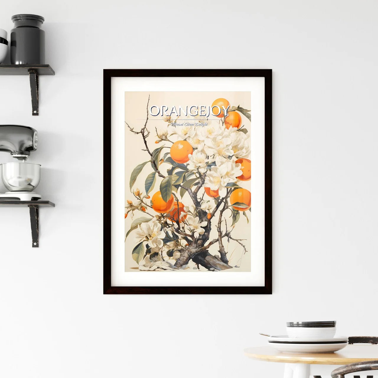 A Poster of Ugly orange trees in London - A  Framed Print