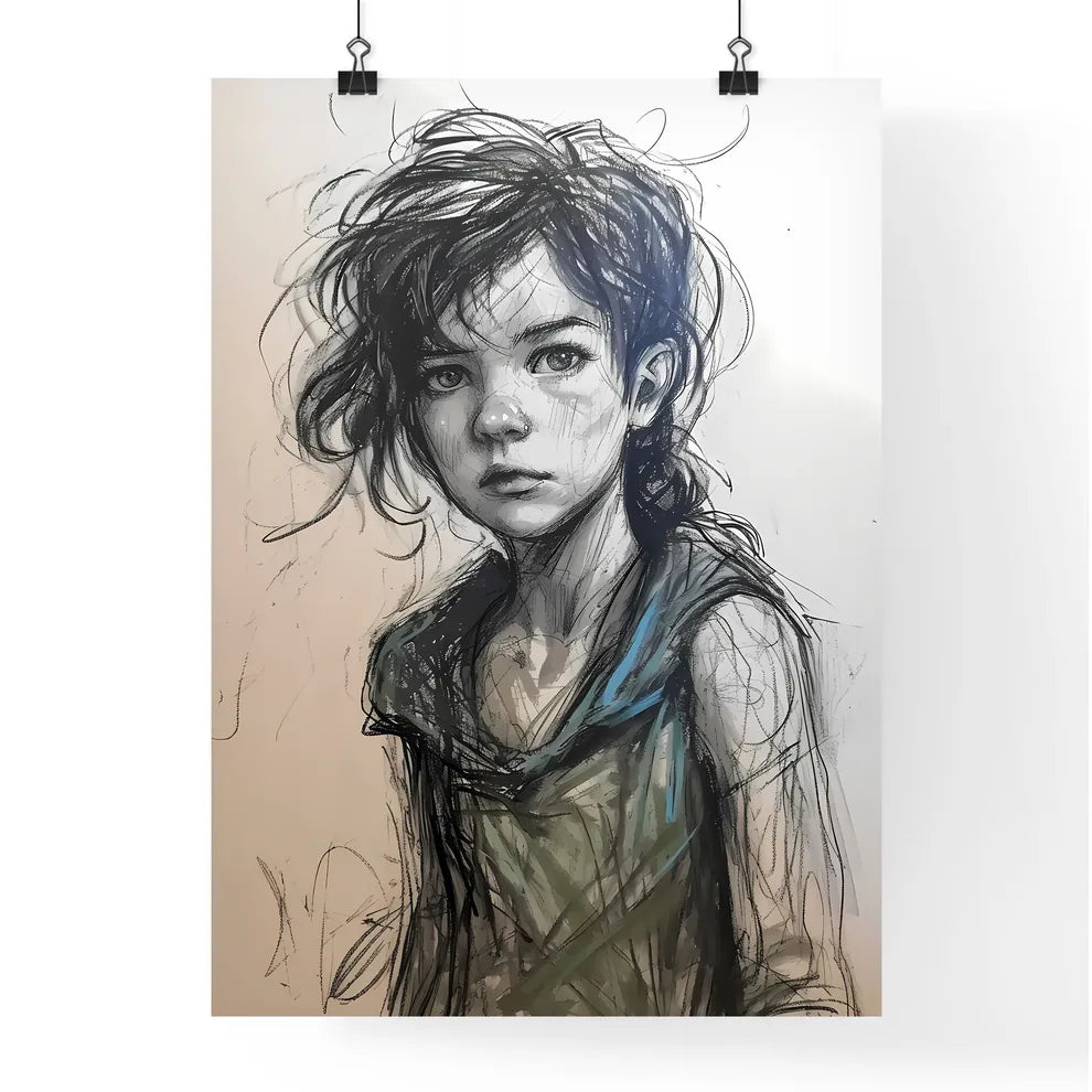 A Poster of scratchy art Poster