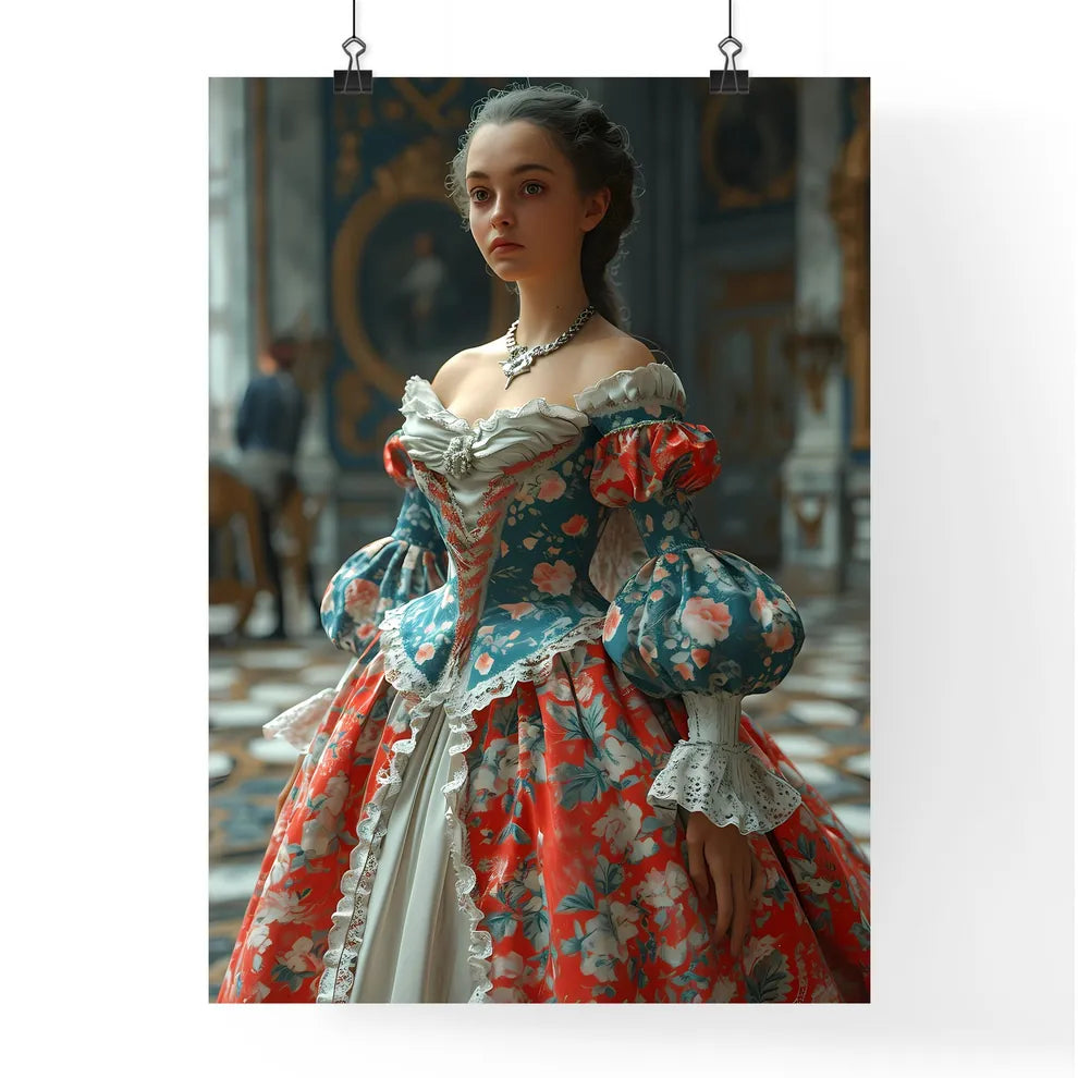 A Poster of young woman in 1860 - A Woman In Poster