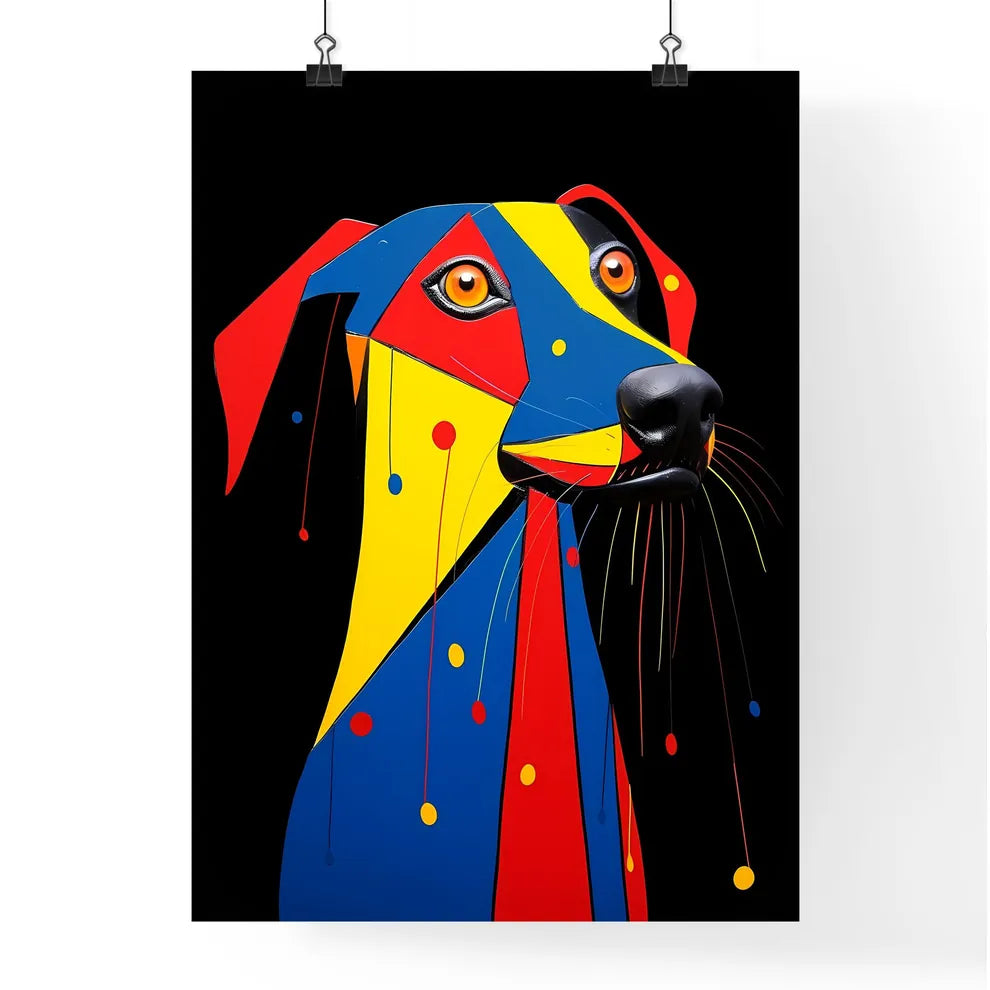 A Poster of minimalist dog art  Poster