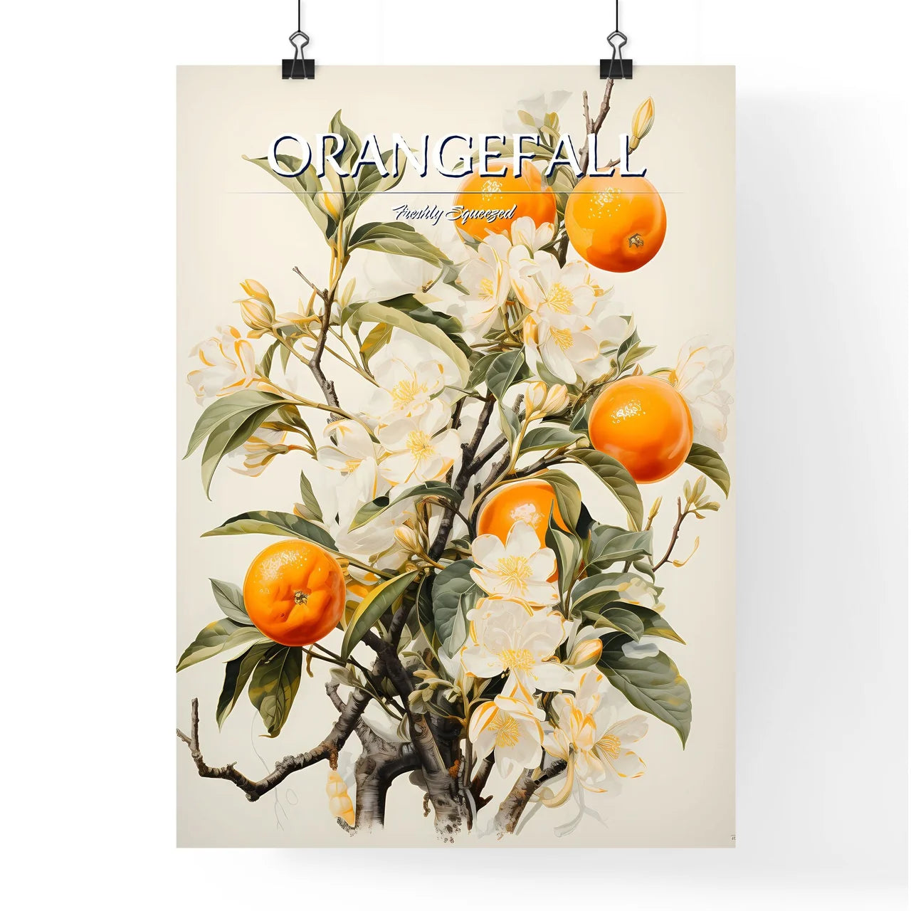 A Poster of Ugly orange trees in London - A  Poster