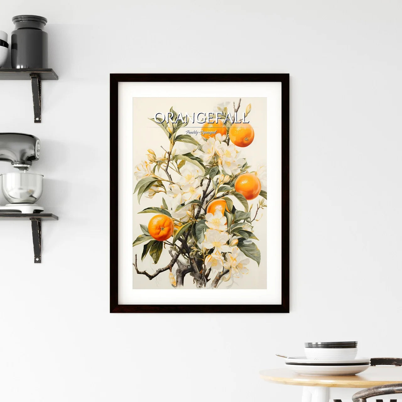 A Poster of Ugly orange trees in London - A  Framed Print